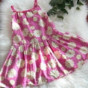 Girls Adorable Floral Skater Tank Sun Dress Spaghetti Straps Size 4